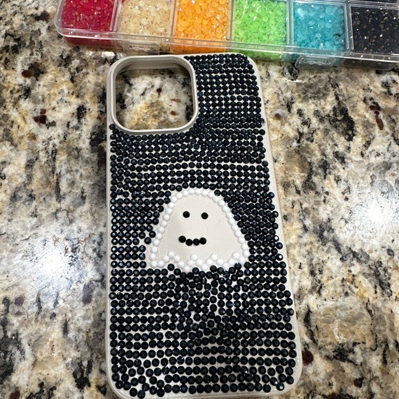 Decorative Black and White Phone Case - Picture 1 of 1